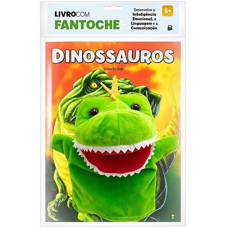 Livro Brinquedo Ilustrado Fantoche Dinossauros