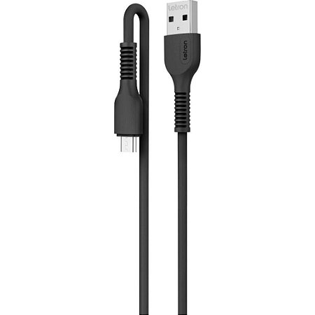 Cabo USB Letron Micro USB 2.4A 2MTS PT