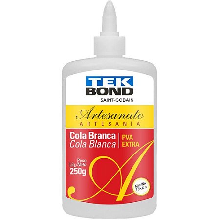 Cola para Artesanato Branca PVA EXTRA 250G.