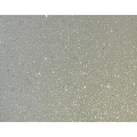 Placa em EVA com Gliter 48X40CM Branco 1,8MM