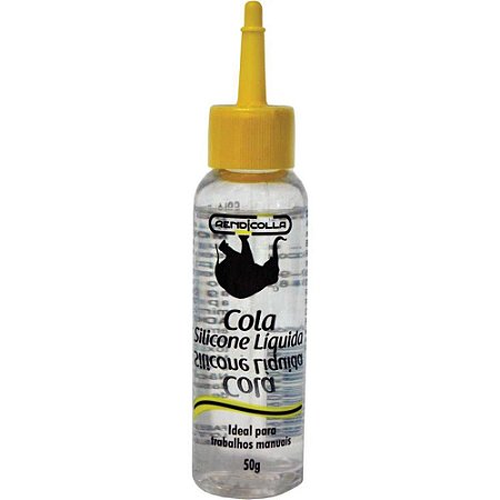 Cola para Artesanato Silicone Liquido 50GRS.