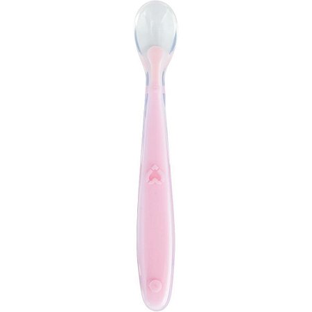 Kit Alimentação Colher Silicone BABY Rosa