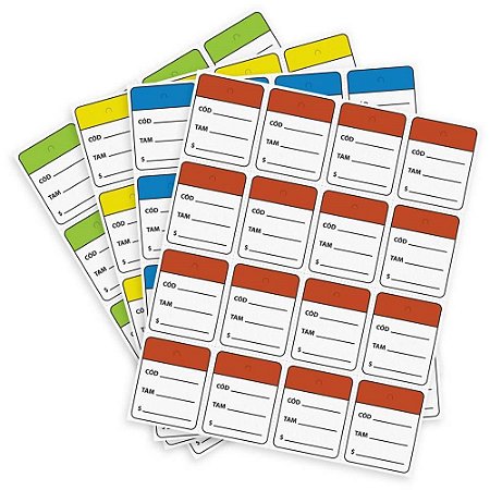 Etiqueta para Marcacao TAG 30X38MM Cartao Prata