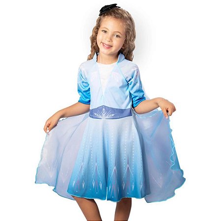Fantasia Frozen ELSA M 6 a 8 ANOS