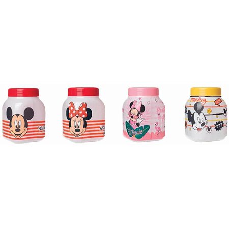 Pote Plastico Mickey e Minnie 500ML (S)