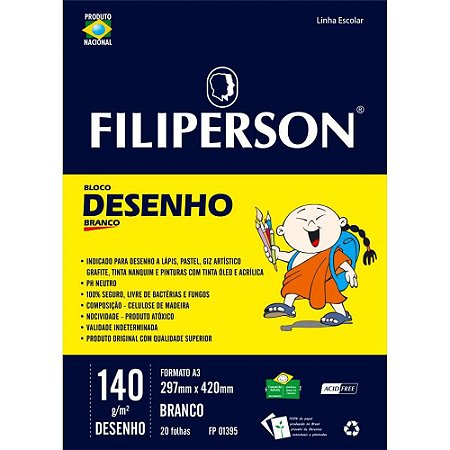 Bloco Tecnico sem Margem Desenho A-3 140G.20FLS.BRANCO