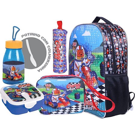 Mochila Infantil CRAZY FOR Speed GD C/06PCS (S)