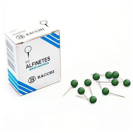 Alfinete Mapa Verde CX.C/50PCS. PCT.C/10
