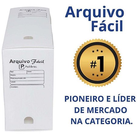Arquivo Morto Polipropileno Facil Novaonda Branco PCT.C/10