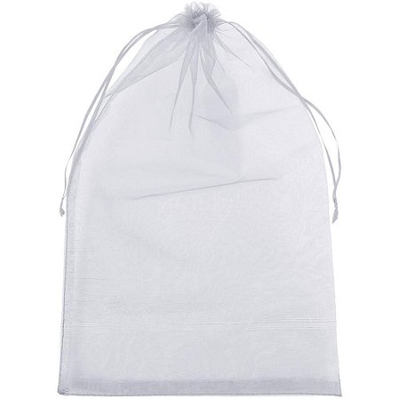 Saco de Organza Prata 24X40CM