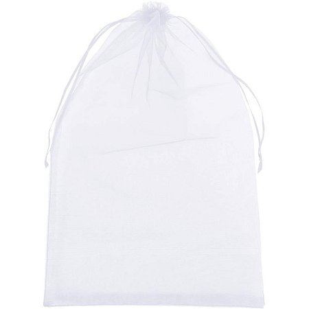 Saco de Organza Branco 20X40CM