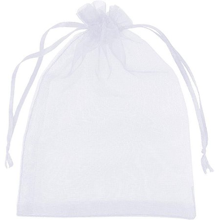 Saco de Organza Branco 10X15CM (7908609004029)