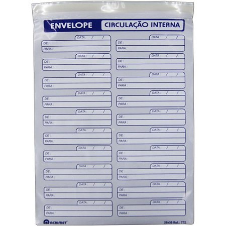 Saco ZIP Oficio Circulacao Interna