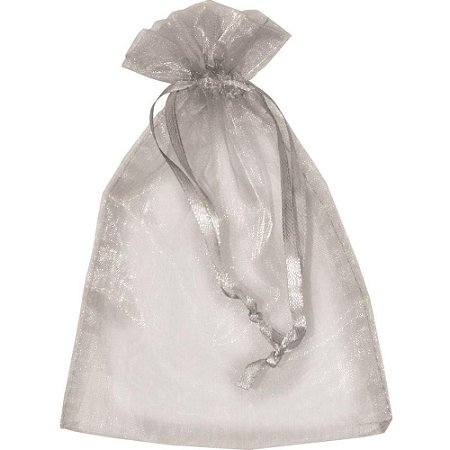 Saco de Organza Prata 8X10CM
