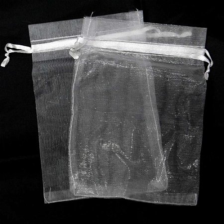Saco de Organza Branco 10X15CM (7896647054130)