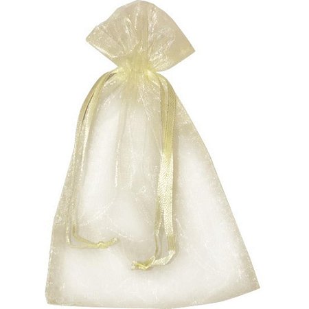 Saco de Organza Creme 10X15CM