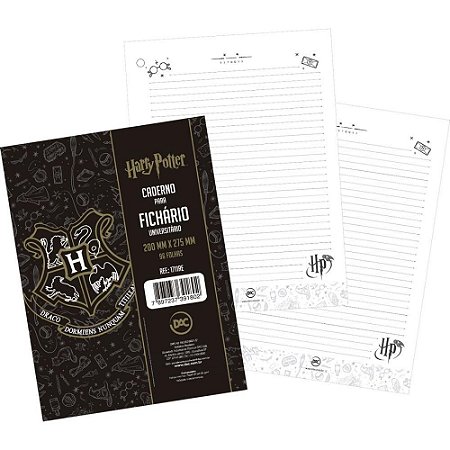 Bloco para Fichario Universit. HARRY Potter 96F