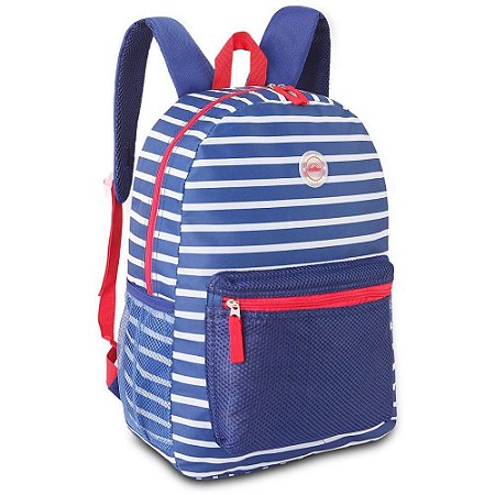 Mochila Clio Listas Brancas G (S)