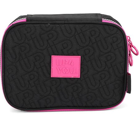 Estojo Tecido UP4YOU 1ZIPER Preto