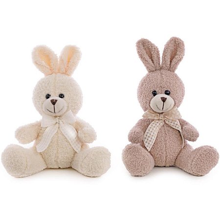 Coelhos de Pascoa Pelucia DECOR.BCO/MRR 20CM(S)