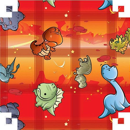 Papel Presente Bobina Couche 60CM.MOD.246 Dinossauros