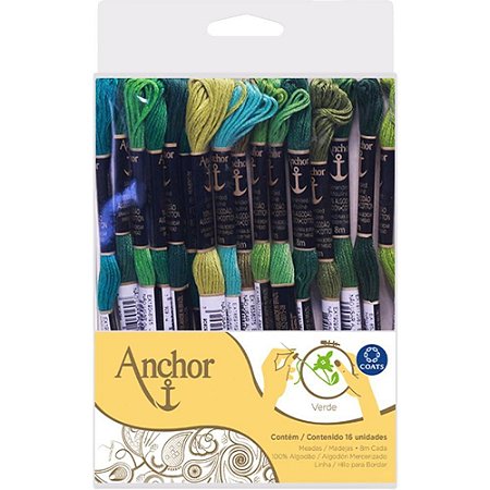 Linha Bordar ANCHOR 16 Meadas T. VD (S)