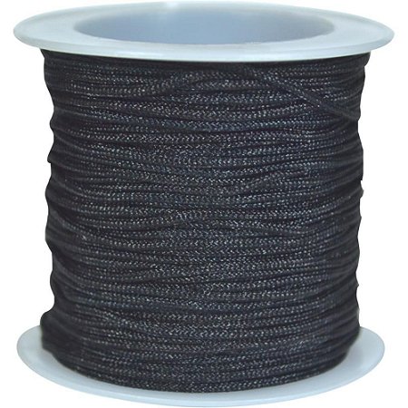 Cordao Cetim 1MM Preto C/20M.