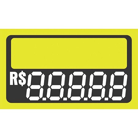 Etiqueta para Marcacao Preco PVC MD. 55X32MM. C/10 UN