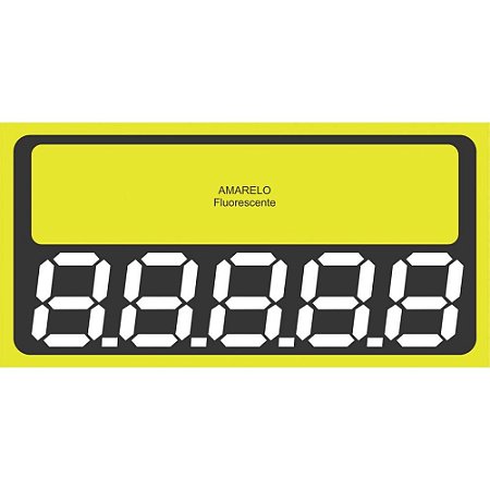 Etiqueta para Marcacao Preco PVC GD. 110X55MM.C/03 UN