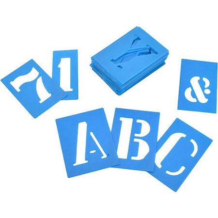 Letra Vazada LETRAS/NUMEROS 55MM Azul