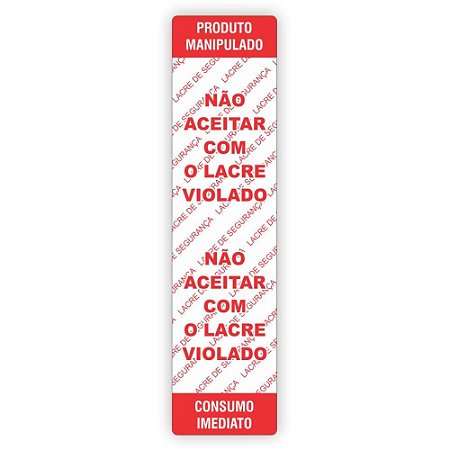 Etiqueta Adesiva Nao Aceitar Lacre VIOL100X25MM