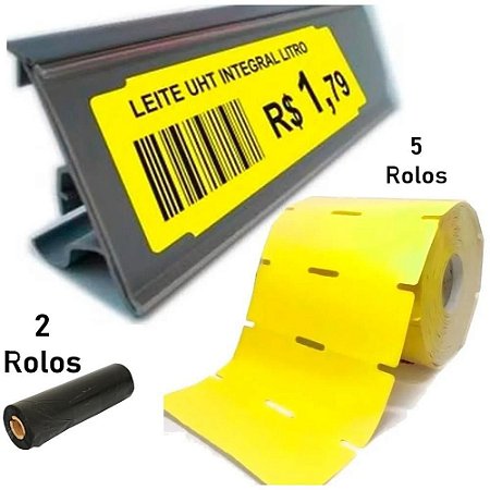 Etiqueta para Marcacao Gondola 100X30M C/1000ET+2RIBB