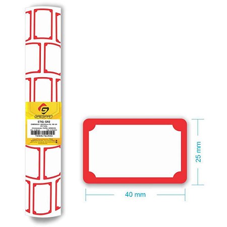 Etiqueta para Preco GR-2 40X25MM C/180 Etiquetas