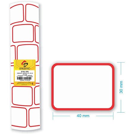 Etiqueta para Preco GR-3 30X40MM C/150 Etiquetas