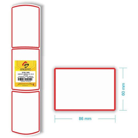 Etiqueta para Preco GR-5 60X86MM C/100 Etiquetas