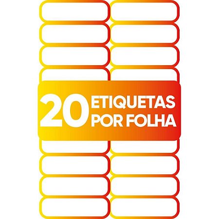 Etiqueta Carta 6281 25 FLS 25,4X101,6 MM