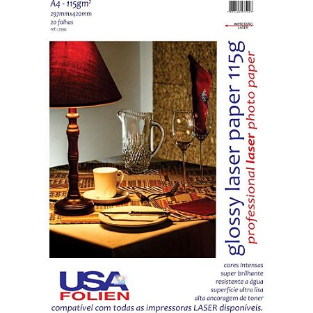 Papel Fotografico Laser A4 Laser Paper 115G