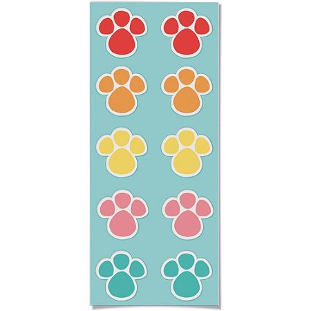 Adesivos Decorados Pascoa Patinha Redondo