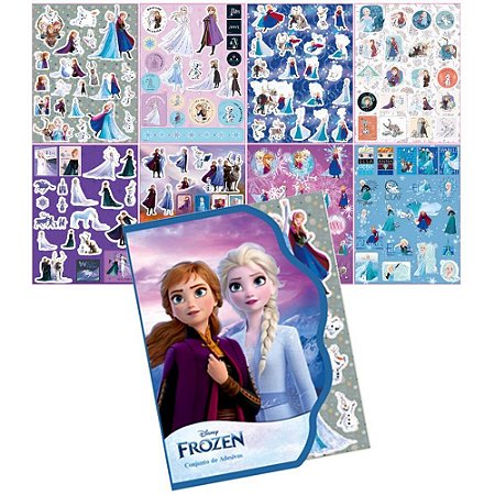 Adesivos Decorados Frozen 8FLS. MOD. 957 (S) Cartela
