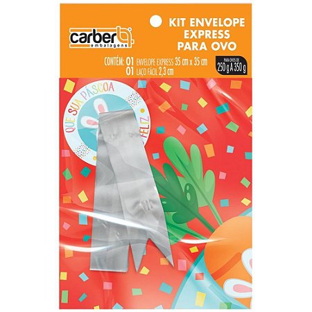 Embalagem P/OVO de Pascoa 35X35CM Envelope+laco (S)