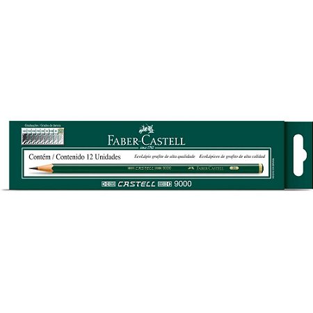 Lapis Preto Tecnico 9000 2H Preto