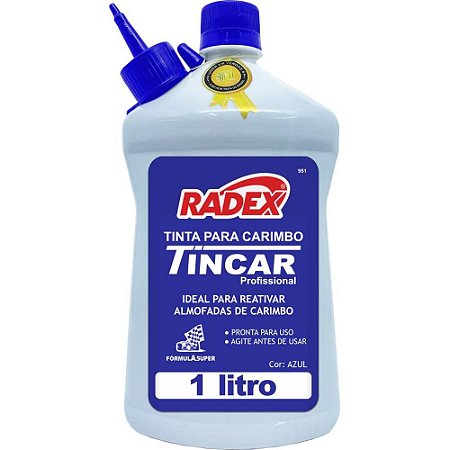 Tinta para Carimbo 1 Litro Azul - Radex