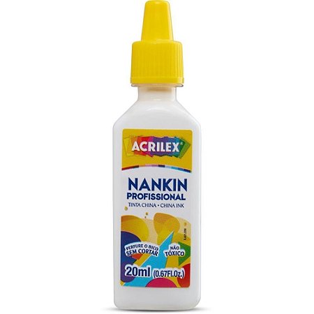 Tinta Nanquim Branco 20ML.