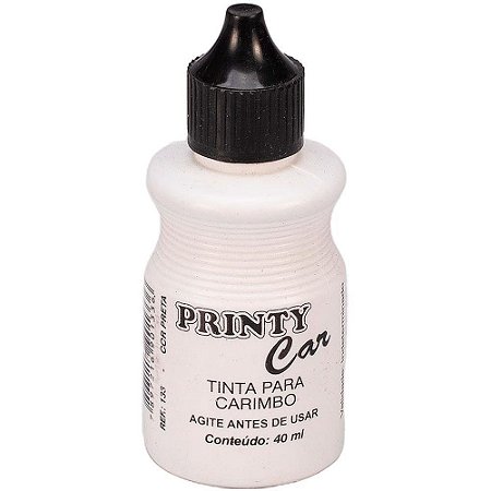 Tinta para Carimbo 40ML Preta (7897216901336)