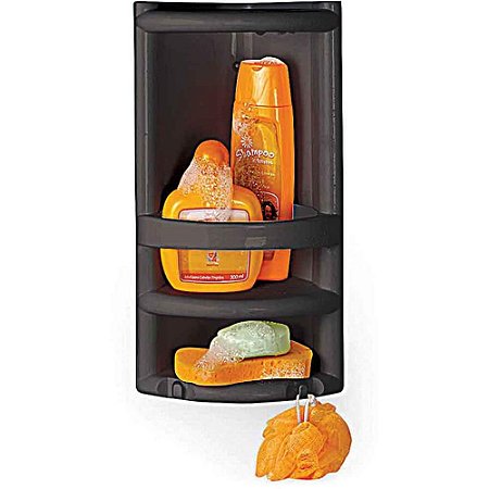 Utensilios para Banheiro Cantoneira Preto