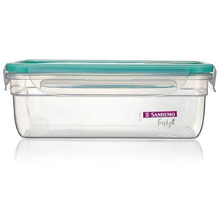 Pote Plastico com Travas FRESHY 1,24L.