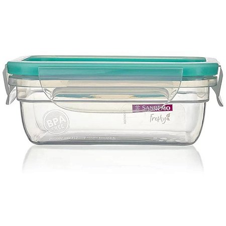 Pote Plastico com Travas FRESHY 330ML.
