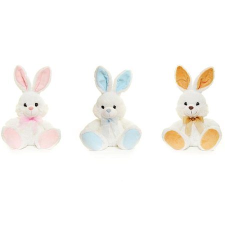 Coelhos de Pascoa Pelucia C/LACO NO Pescoco P(S)