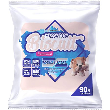 Massa de Porcelana Fria Biscuit 90G Napoles Rosado