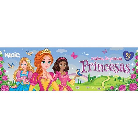 Maleta para Pintura Princesas 92 Pecas